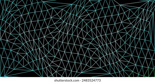 Light blue, green vector abstract triangle template. Decorative colorful illustration with abstract triangles. Smart pattern for websites.