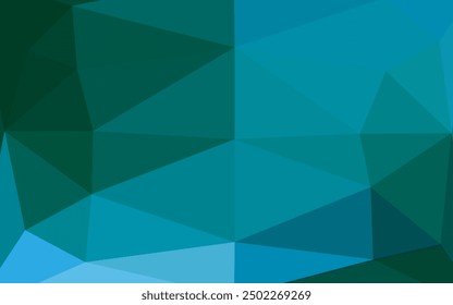 Light Blue, Green vector abstract polygonal cover. An elegant bright illustration with gradient. Completely new design for your business.