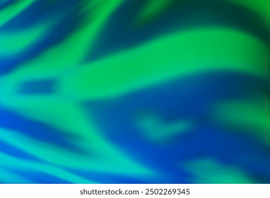 Light Blue, Green vector abstract blurred layout. Creative illustration in halftone style with gradient. Background for a cell phone.