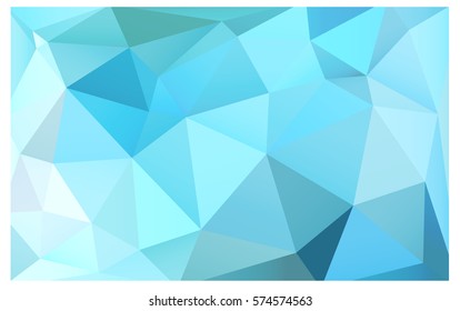 Light Blue, Green vector abstract textured polygonal background. Blurry triangle design. Pattern can be used for background.