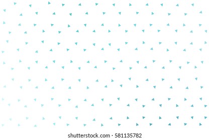 Light Blue, Green vector abstract colorful background, which consist of triangles. Pattern with colored triangles on white background.