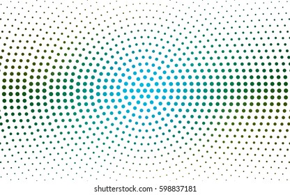 Light Blue, Green vector abstract pattern with circles. Geometry template for your business design. Background with colored spheres.