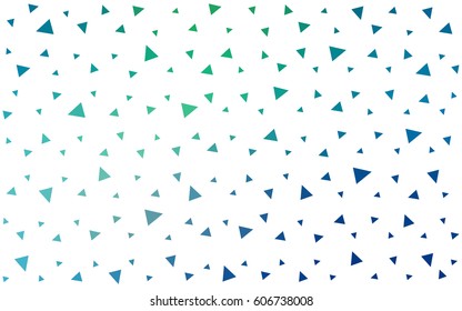 Light Blue, Green vector abstract colorful background, which consist of triangles. Pattern with colored triangles on white background.
