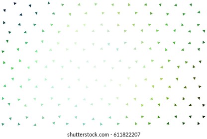 Light Blue, Green vector abstract colorful background, which consist of triangles. Pattern with colored triangles on white background.
