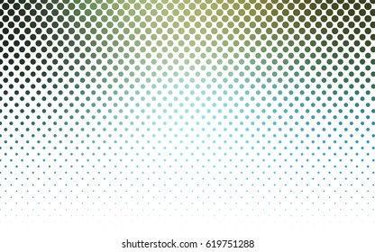 Light Blue, Green vector abstract pattern with circles. Geometry template for your business design. Background with colored spheres.