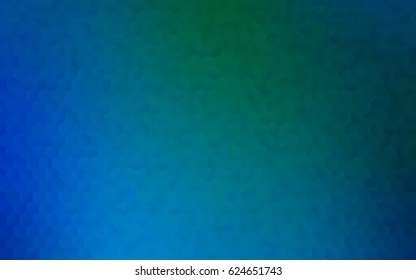Light Blue, Green vector abstract textured polygonal background. Brand-new blurry hexagonal design. Pattern can be used for background.
