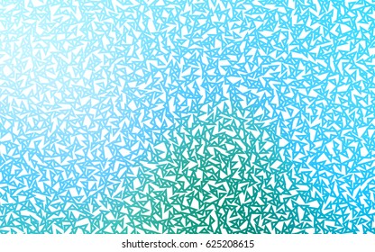 Light Blue, Green vector abstract colorful background, which consist of triangles. Pattern with colored triangles on white background.