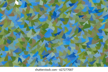 Light Blue, Green vector abstract colorful background, which consist of triangles. Pattern with colored triangles on white background.
