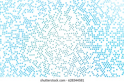 Light Blue, Green vector abstract pattern with circles. Geometry template for your business design. Background with colored spheres.