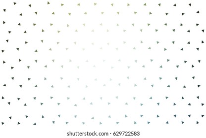 Light Blue, Green vector abstract colorful background, which consist of triangles. Pattern with colored triangles on white background.