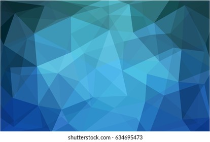 Light Blue, Green vector abstract textured polygonal background. Blurry triangle design. Pattern can be used for background.