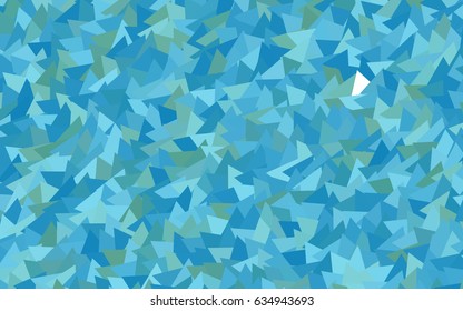 Light Blue, Green vector abstract colorful background, which consist of triangles. Pattern with colored triangles on white background.