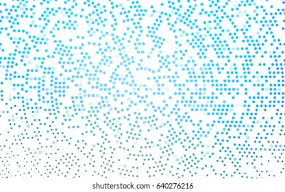 Light Blue, Green vector abstract pattern with circles. Geometry template for your business design. Background with colored spheres.