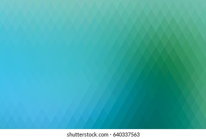 Light Blue, Green vector abstract textured polygonal background. Blurry rectangular design. The pattern with repeating rectangles can be used for background.