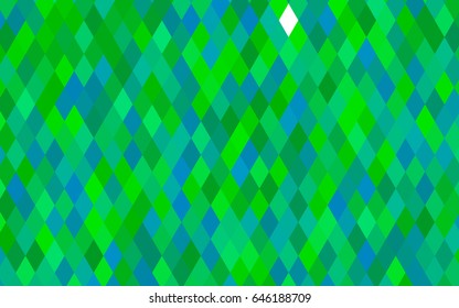 Light Blue, Green vector abstract mosaic template. Colorful abstract illustration with gradient. Triangular pattern for your business design.