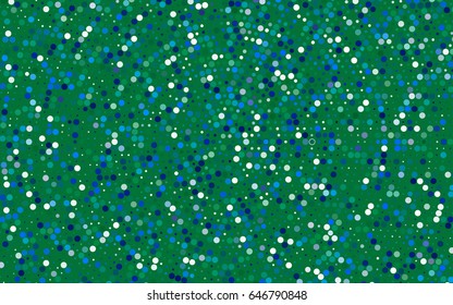 Light Blue, Green vector abstract pattern with circles. Geometry template for your business design. Background with colored spheres.