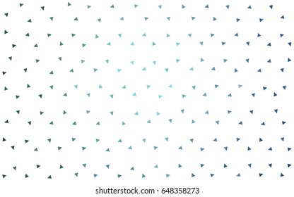 Light Blue, Green vector abstract colorful background, which consist of triangles. Pattern with colored triangles on white background.