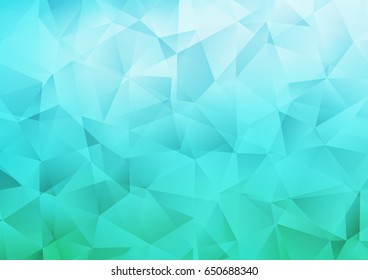 Light Blue, Green vector abstract mosaic background. Colorful illustration in abstract style with gradient. The completely new template can be used for your brand book.