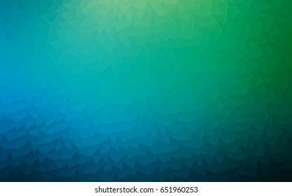 Light Blue, Green vector abstract colorful background, which consist of triangles. Pattern with colored triangles on white background.