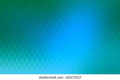 Light Blue, Green vector abstract textured polygonal background. Blurry rectangular design. The pattern with repeating rectangles can be used for background.