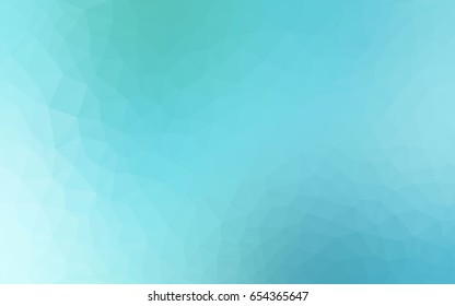 Light Blue, Green vector abstract textured polygonal background. Blurry triangle design. Pattern can be used for background.
