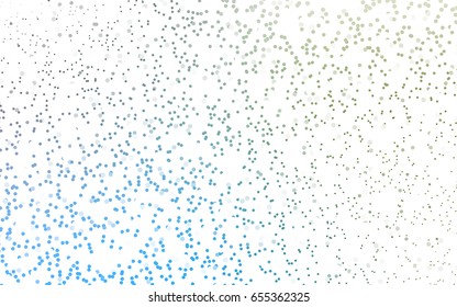 Light Blue, Green vector abstract pattern with circles. Geometry template for your business design. Background with colored spheres.