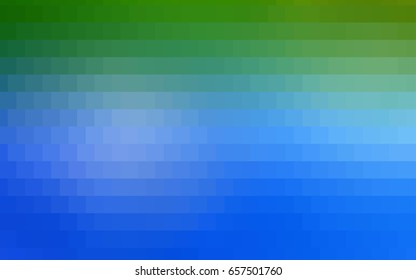 Light Blue, Green vector abstract textured polygonal background. Blurry rectangular design. The pattern with repeating rectangles can be used for background.