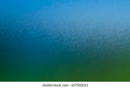Light Blue, Green vector abstract colorful background, which consists of triangles. Pattern with colored triangles on background.