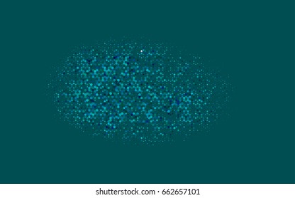 Light Blue, Green vector abstract textured polygonal background. Brand-new blurry hexagonal design. Pattern can be used for background.