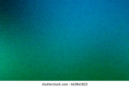Light Blue, Green vector abstract textured polygonal background. Brand-new blurry hexagonal design. Pattern can be used for background.