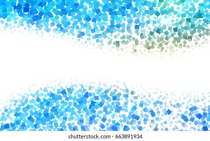 Light Blue, Green vector abstract textured polygonal background. Blurry rectangular design. The pattern with repeating rectangles can be used for background.