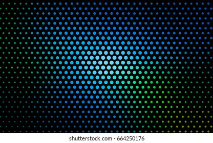 Light Blue, Green vector abstract pattern with circles. Geometry template for your business design. Background with colored spheres.