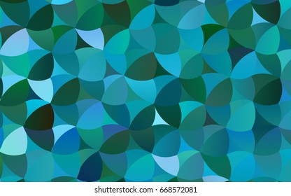 Light Blue, Green vector abstract pattern with circles. Geometry template for your business design. Background with colored spheres.