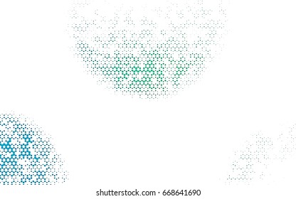 Light Blue, Green vector abstract textured polygonal background. Brand-new blurry hexagonal design. Pattern can be used for background.