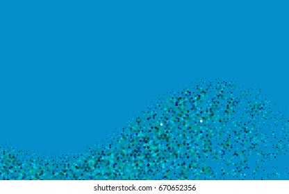 Light Blue, Green vector abstract textured polygonal background. Brand-new blurry hexagonal design. Pattern can be used for background.