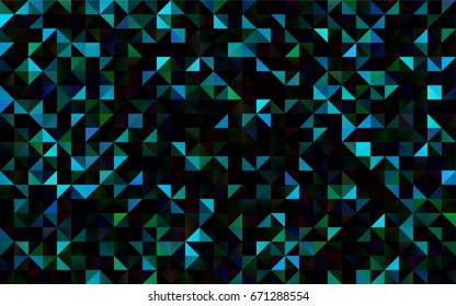Light Blue, Green vector abstract polygonal pattern. Shining illustration, which consist of triangles. The best triangular design for your business.