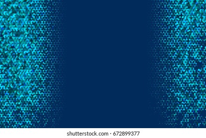 Light Blue, Green vector abstract textured polygonal background. Brand-new blurry hexagonal design. Pattern can be used for background.