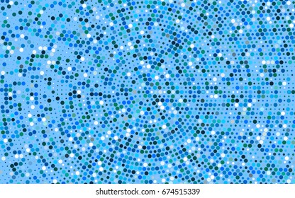 Light Blue, Green vector abstract pattern with circles. Geometry template for your business design. Background with colored spheres.