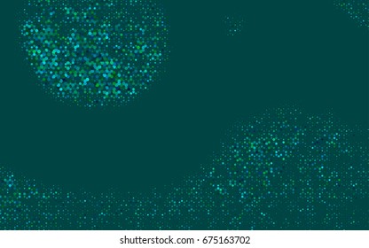 Light Blue, Green vector abstract textured polygonal background. Brand-new blurry hexagonal design. Pattern can be used for background.