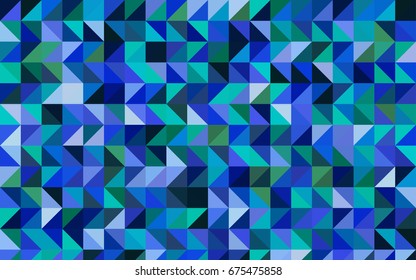 Light Blue, Green vector abstract mosaic background. A sample with polygonal shapes. Brand-new style for your business design.
