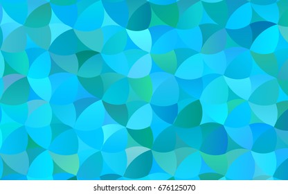 Light Blue, Green vector abstract pattern with circles. Geometry template for your business design. Background with colored spheres.
