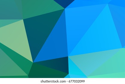 Light Blue, Green vector abstract mosaic background. A completely new color illustration in a vague style. A new texture for your design.
