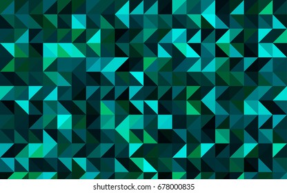 Light Blue, Green vector abstract mosaic background. Shining colored illustration in a brand-new style. A completely new design for your business.