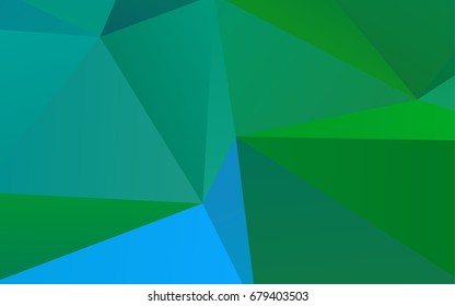 Light Blue, Green vector abstract mosaic background. A completely new color illustration in a vague style. A completely new design for your business.