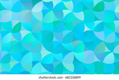 Light Blue, Green vector abstract pattern with circles. Geometry template for your business design. Background with colored spheres.