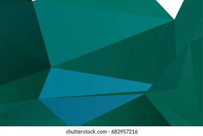 Light Blue, Green vector abstract mosaic pattern. Colorful illustration in abstract style with gradient. The polygonal design can be used for your web site.