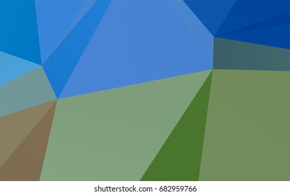 Light Blue, Green vector abstract polygonal pattern. Brand-new colored illustration in blurry style with gradient. A completely new design for your business.