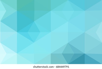 Light Blue, Green vector abstract textured polygonal background. Blurry triangle design. Pattern can be used for background.