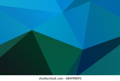 Light Blue, Green vector abstract mosaic background. Triangular geometric sample with gradient. A new texture for your design. Light Blue, Green vector abstract mosaic background. Triangular geometric sample with gradient. A new texture for your design.