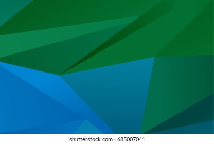 Light Blue, Green vector abstract polygonal pattern. Shining colored illustration in a brand-new style. A completely new design for your business.